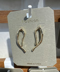 Sculpted Wavy Stud Earrings - W3-0347