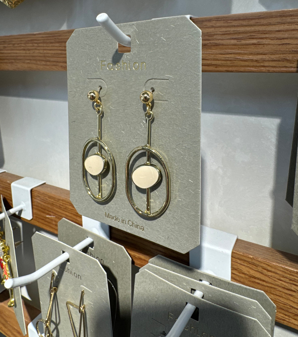 Double Oval Disc Earrings - W3-0357