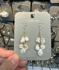 Baroque Pearl Cluster Earrings - W3-0416