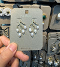 Pearl Cluster Branch Earrings - W3-0556