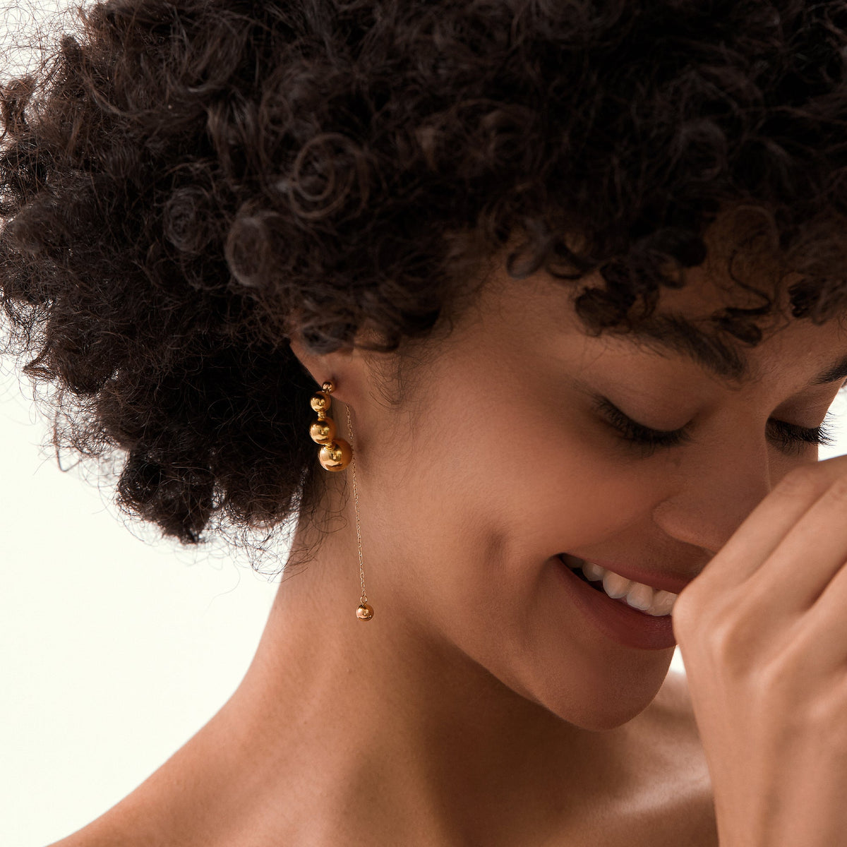 Organic Textured Tear Drop Statement Earrings, Sculptural 6cm