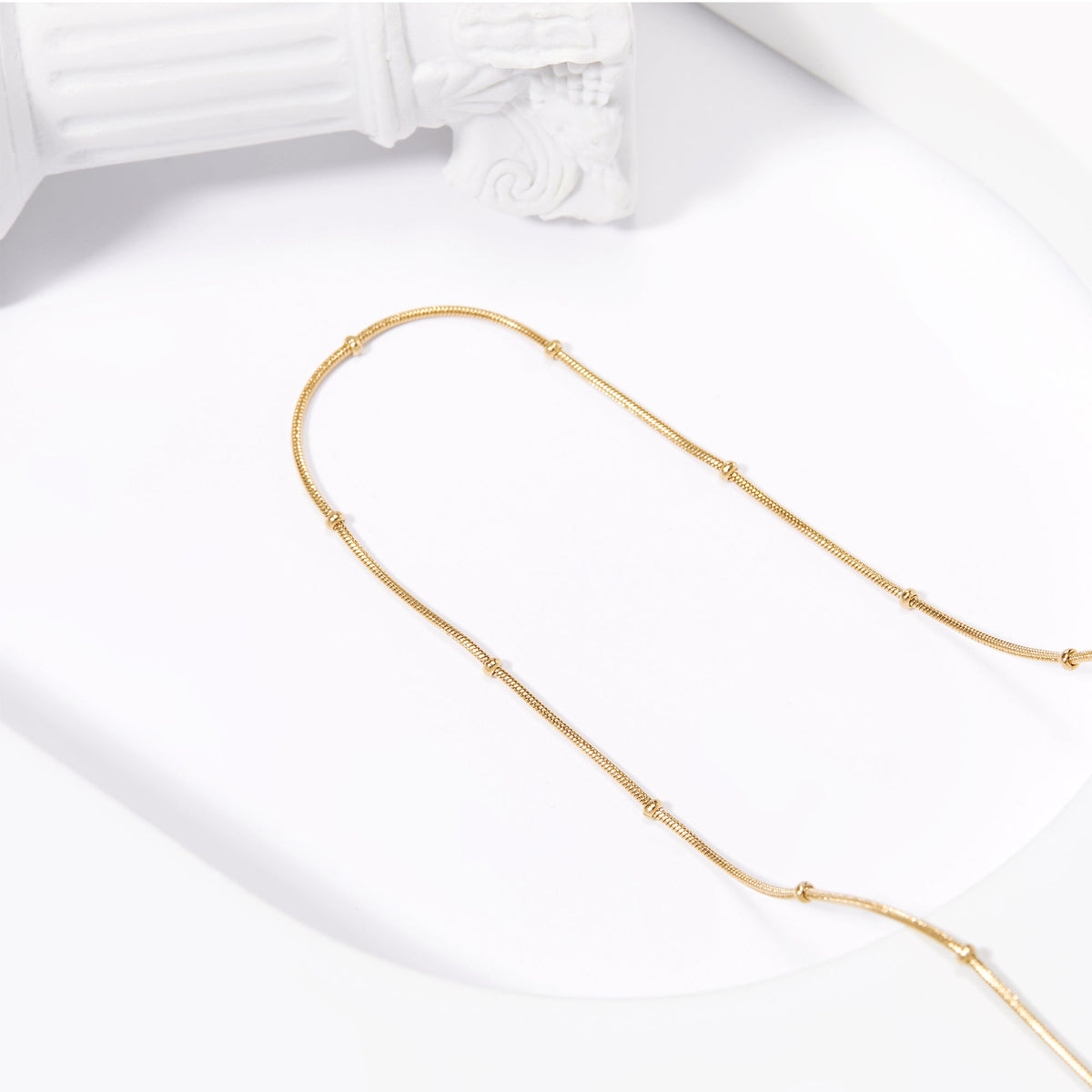 Beaded Satellite Chain Necklace
