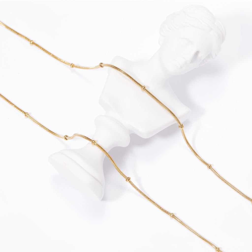 Beaded Satellite Chain Necklace